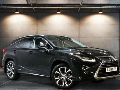 Black Used 2018 Lexus RX450h Luxury Line SUV | £24,595 (Fair price)
