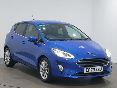 Used Ford Fiesta Titanium 125 HP (91 kW) 2021 Blue Hatchback