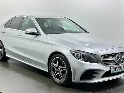 Used Mercedes C200 AMG Line Premium 160 HP (117 kW) 2019 Silver Sedan