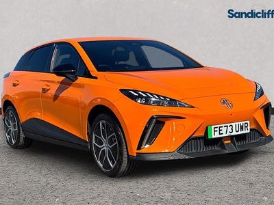 Used MG MG4 EV Trophy 150 kW (204 HP) 2023 Orange Hatchback