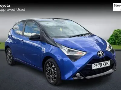 Used Toyota Aygo X-clusiv 72 HP (52 kW) 2021 Blue Hatchback
