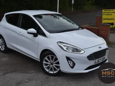Used Ford Fiesta Titanium 2017 White Hatchback