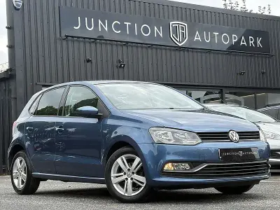 Used VW Polo Match 88 HP (64 kW) 2016 Blue Hatchback
