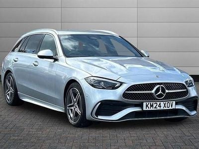 Begagnad Mercedes C220 AMG line 200 HK (147 kW) 2024 Silver Kombi