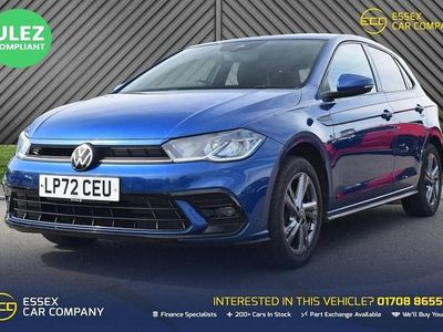 Begagnad VW Polo R-line 2022 Blå Halvkombi