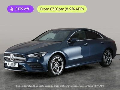 Blue Used 2021 Mercedes CLA250e AMG Line Premium Plus Sedan | £23,314 (Fair price)
