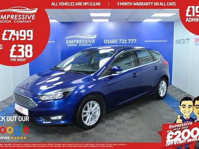 Blue Used 2016 Ford Focus Zetec Hatchback | £7,499 (Fair price)