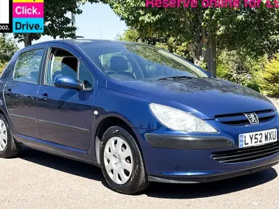 Used Peugeot 307 109 HP (80 kW) 2003 Blue Hatchback