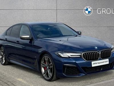 Used BMW M550 Shadowline 530 HP (389 kW) 2022 Blue Sedan