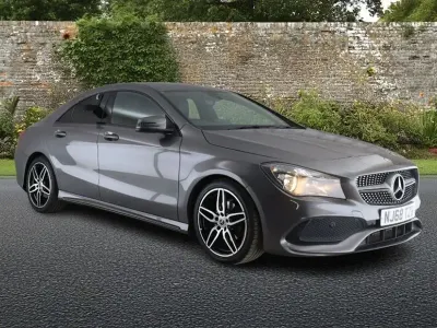 Used Mercedes CLA180 AMG line 122 HP (89 kW) 2018 Grey Coupe