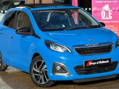Used Peugeot 108 Allure 82 HP (60 kW) 2015 Blue Hatchback