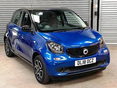 Used Smart ForFour Prime 71 HP (52 kW) 2018 Blue Hatchback