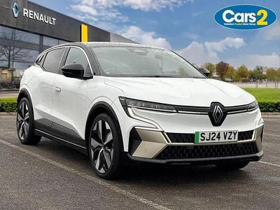 White/black Used 2024 Renault Megane E-Tech Iconic Hatchback | £19,750 (Fair price)