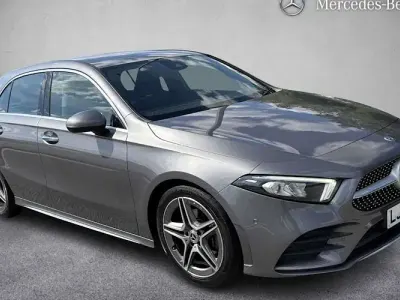Used Mercedes A180 AMG line 116 HP (85 kW) 2018 Grey Hatchback