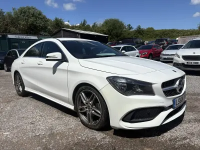 Used Mercedes CLA180 AMG line 2018 White Sedan