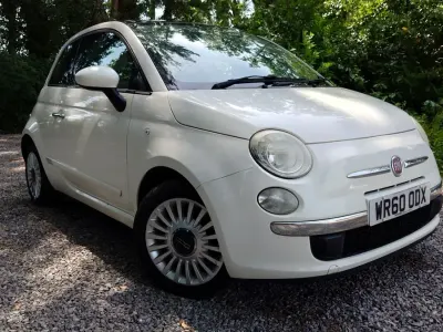 Used Fiat 500 Lounge 69 HP (50 kW) 2010 White Hatchback