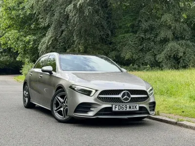 Used Mercedes A250 AMG Line Premium Plus 224 HP (164 kW) 2019 Silver Hatchback