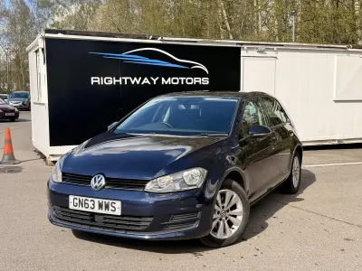 Used VW Golf VII SE 122 HP (89 kW) 2013 Blue Hatchback