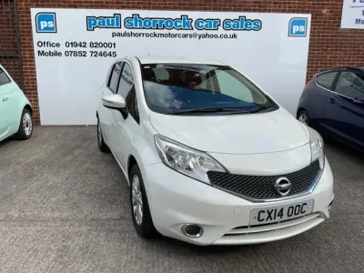 Used Nissan Note Acenta Premium 90 HP (66 kW) 2014 White Hatchback