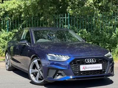 Used Audi A4 Black Edition 150 HP (110 kW) 2020 Blue Sedan