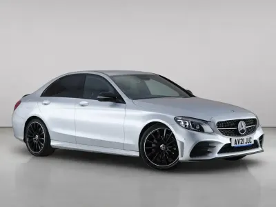 Used Mercedes C220 AMG line 194 HP (142 kW) 2020 Silver Sedan