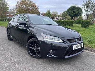 Used Lexus CT200h Sport Line 136 HP (100 kW) 2016 Black Hatchback