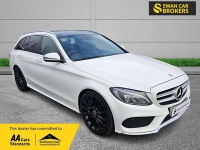 Used Mercedes C250 AMG Line Premium Plus 204 HP (150 kW) 2017 White Estate
