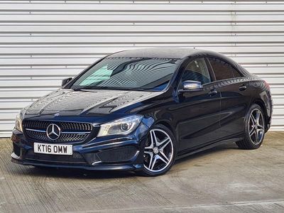 Used Mercedes CLA220 AMG line 177 HP (130 kW) 2016 Black Sedan