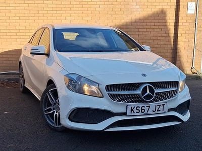 Used Mercedes A160 AMG line 102 HP (75 kW) 2017 White Hatchback