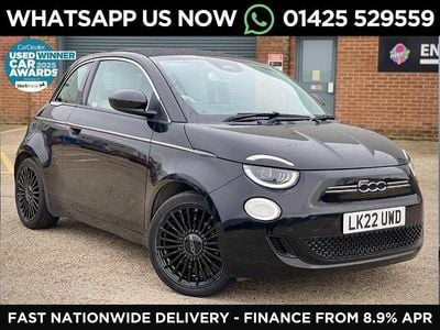 Used Fiat 500e La Prima 86 kW (118 HP) 2022 Black Cabriolet