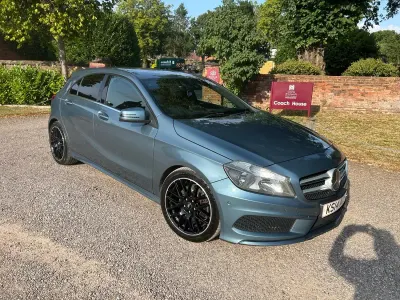 Used Mercedes A220 AMG 170 HP (125 kW) 2014 Blue Hatchback