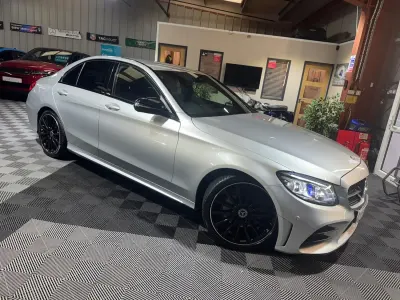 Używany Mercedes C220 AMG Line Premium 194 KM (142 kW) 2020 Srebrny Sedan/Limuzyna