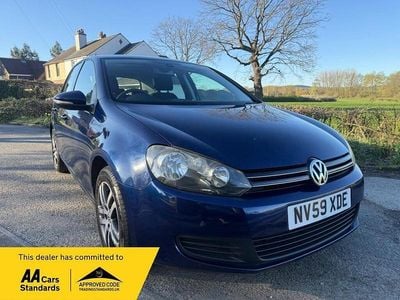 Used VW Golf VI SE 105 HP (77 kW) 2009 Blue Hatchback