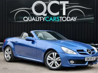 Begagnad Mercedes SLK200 2009 Blå Cab