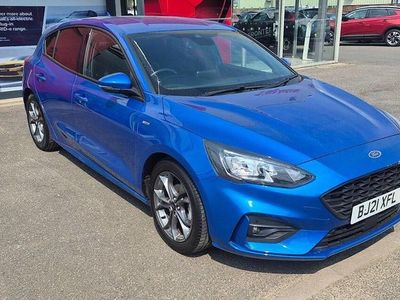 Begagnad Ford Focus ST-Line 125 HK (91 kW) 2020 Blå Halvkombi