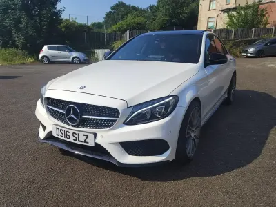 Used Mercedes C200 AMG Line Premium Plus 2016 White Sedan