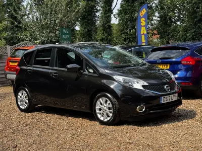 Used Nissan Note Acenta Premium 90 HP (66 kW) 2017 Black Hatchback