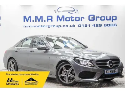 Begagnad Mercedes C200 AMG line 2019 Grå Sedan