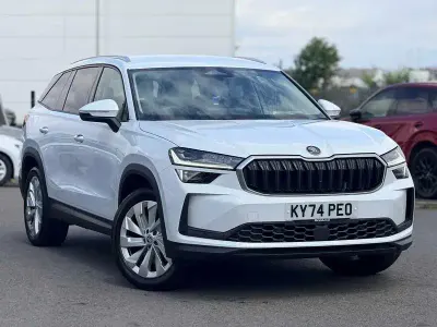 Used Skoda Kodiaq SE L 150 HP (110 kW) 2024 Moon white metallic SUV