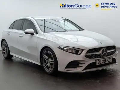 Used Mercedes A200 AMG line 2020 White Hatchback