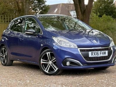 Used Peugeot 208 GT-line 110 HP (80 kW) 2016 Blue Hatchback