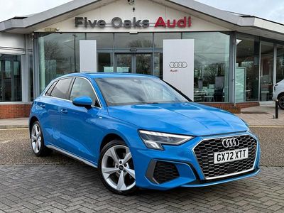 Used Audi A3 Sportback e-tron S-Line 204 HP (150 kW) 2022 Blue Hatchback