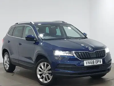 Used Skoda Karoq SE L 115 HP (84 kW) 2018 Blue SUV