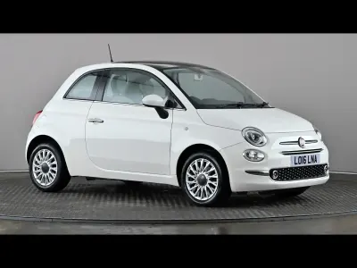 Used Fiat 500 Lounge 69 HP (50 kW) 2016 White Hatchback