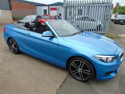 Used BMW 218 Sport Line 2015 Blue Cabriolet