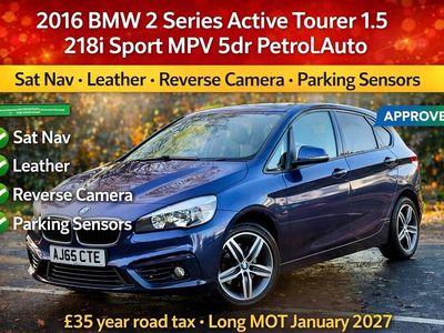 Used BMW 218 Sport Line 150 HP (110 kW) 2016 Blue Hatchback