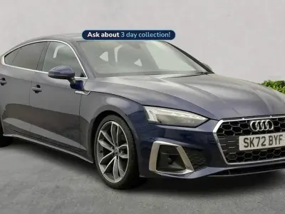 Used Audi A5 Sportback S-Line 163 HP (119 kW) 2022 Blue Hatchback
