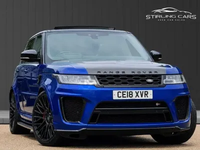 Used Land Rover Range Rover Sport SVR 575 HP (422 kW) 2018 Blue SUV