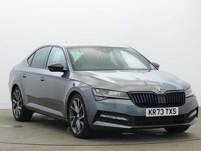 Used Skoda Superb SportlinePlus 187 HP (137 kW) 2023 Graphite grey metallic Hatchback