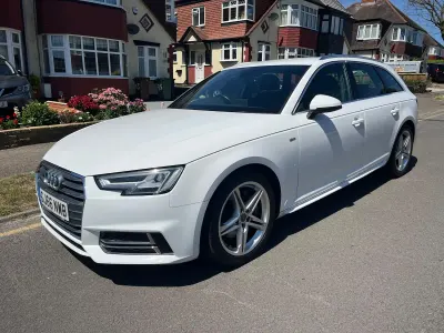 Used Audi A4 S-Line 218 HP (160 kW) 2016 White Estate